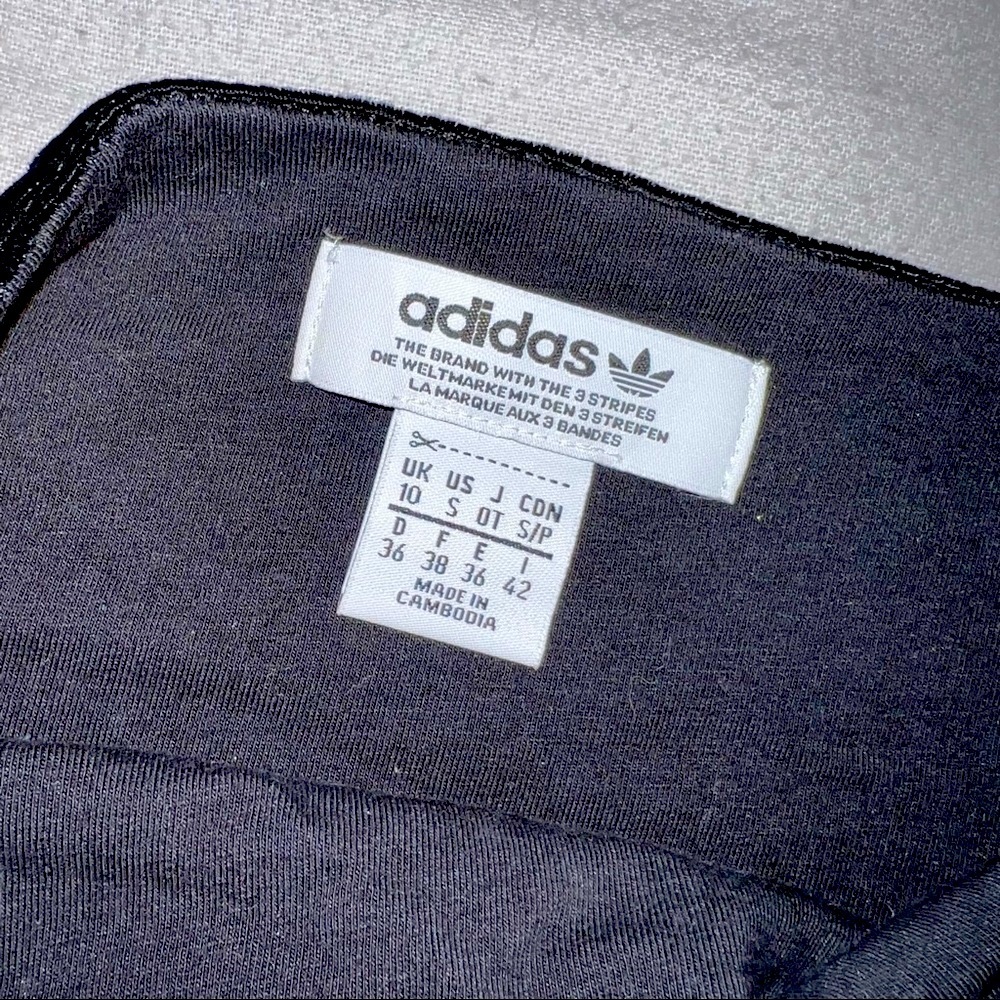 🖤NEW adidas velvet tube top/bandeau/crop top - velvet size S - Picture 4 of 5